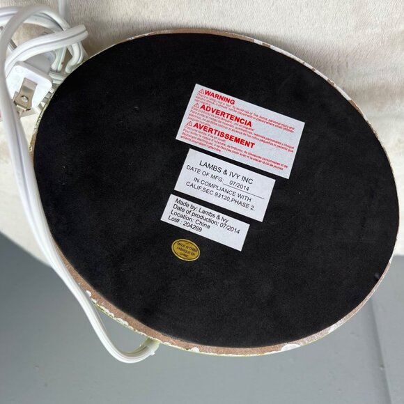 Lambs and Ivy Owl Lamp Woodland Forest Friends Animals Nursery Childs Room Green - Picture 5 of 7